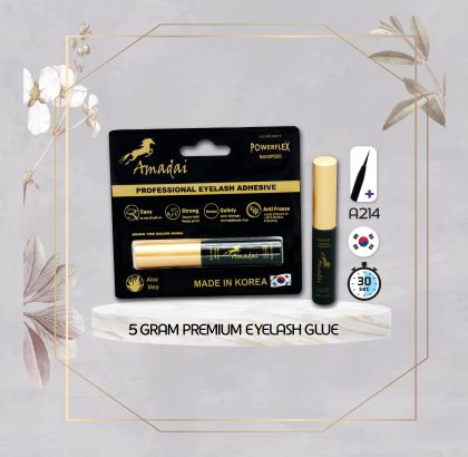 Amadai black premium eyelash glue with brush on 5 grams A214